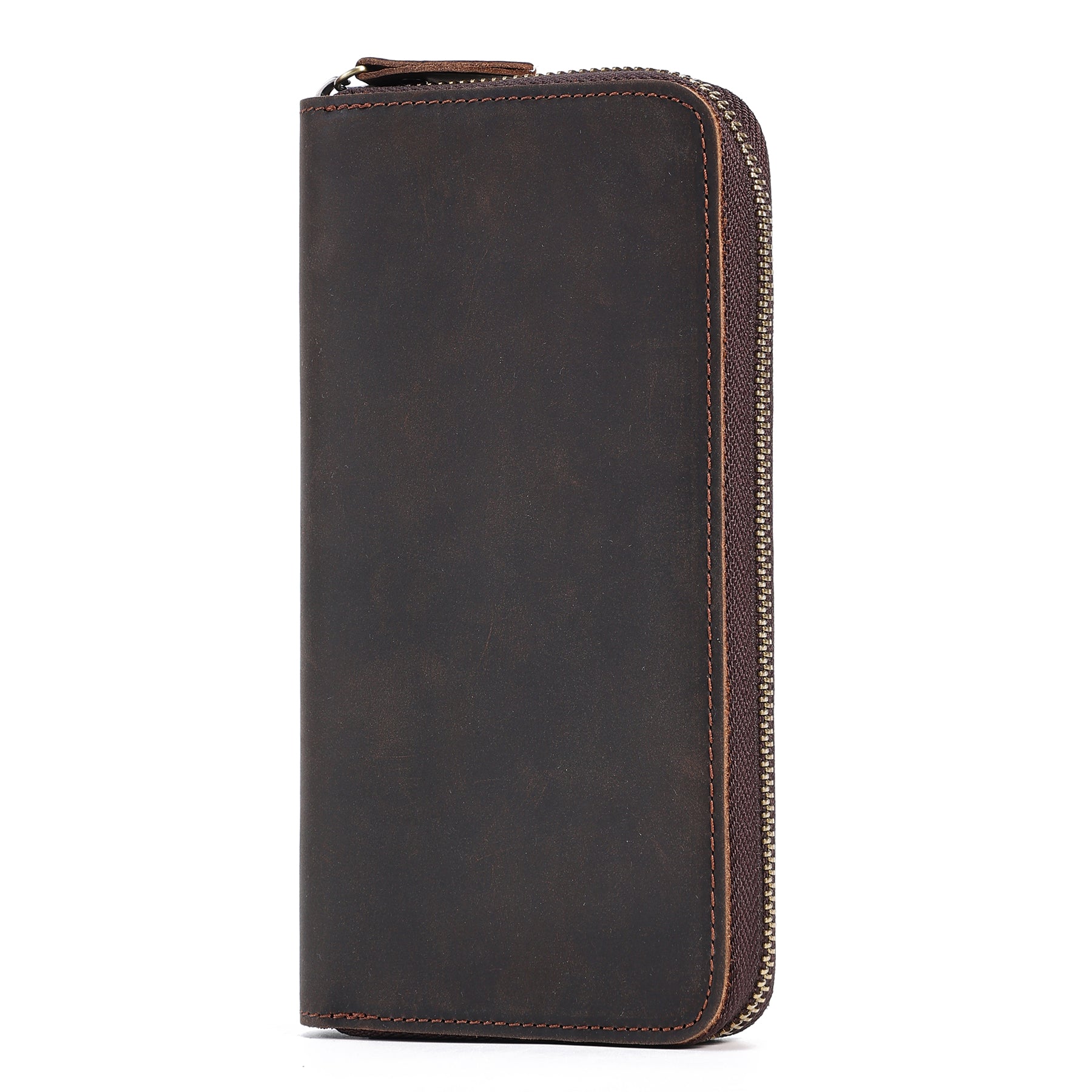 RFID Blocking Men's Long Wallet - Slim Leather Bifold Wallet with Multiple Card Slots - Perfect for Travel, Business & Everyday Use