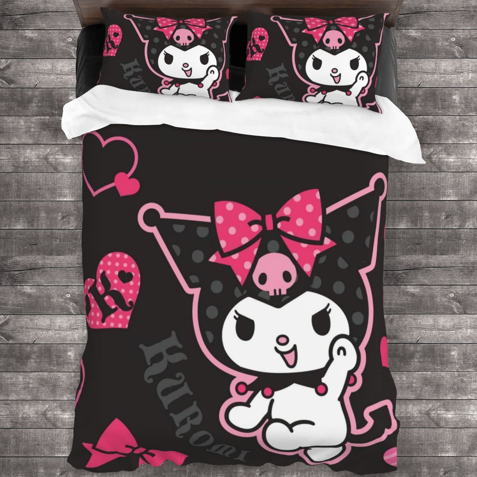 Kuromi 3-Piece Twin Size Bedding Set - 86
