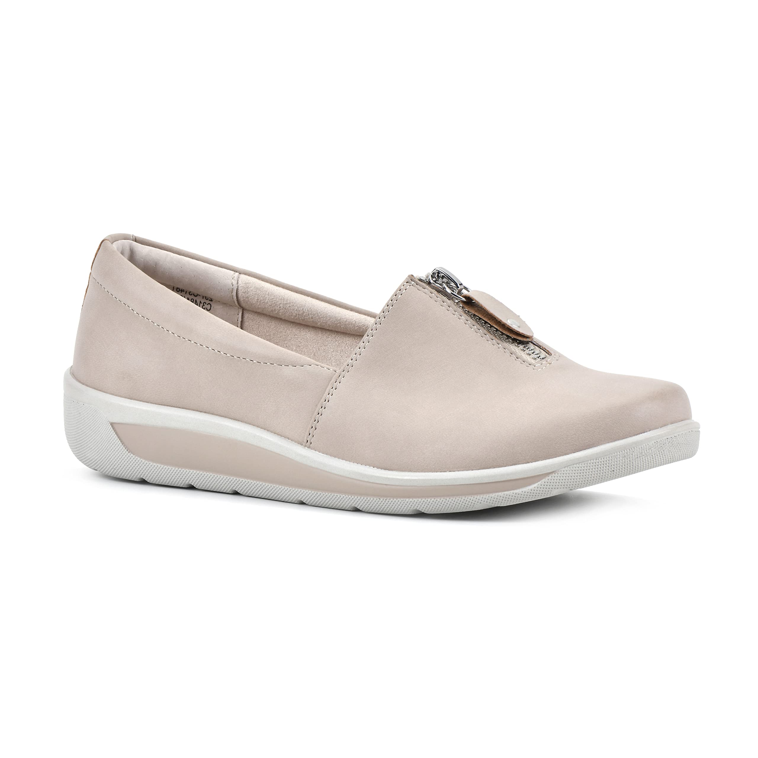 White Mountain Claudie Women's Sneakers - Casual Comfort Flats for Walking & Work
