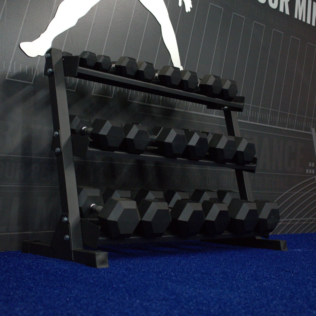 Gronk Fitness 3-Tier Dumbbell Storage Rack - Heavy Duty Dumbbell Organizer for Home Gym & Workout Space