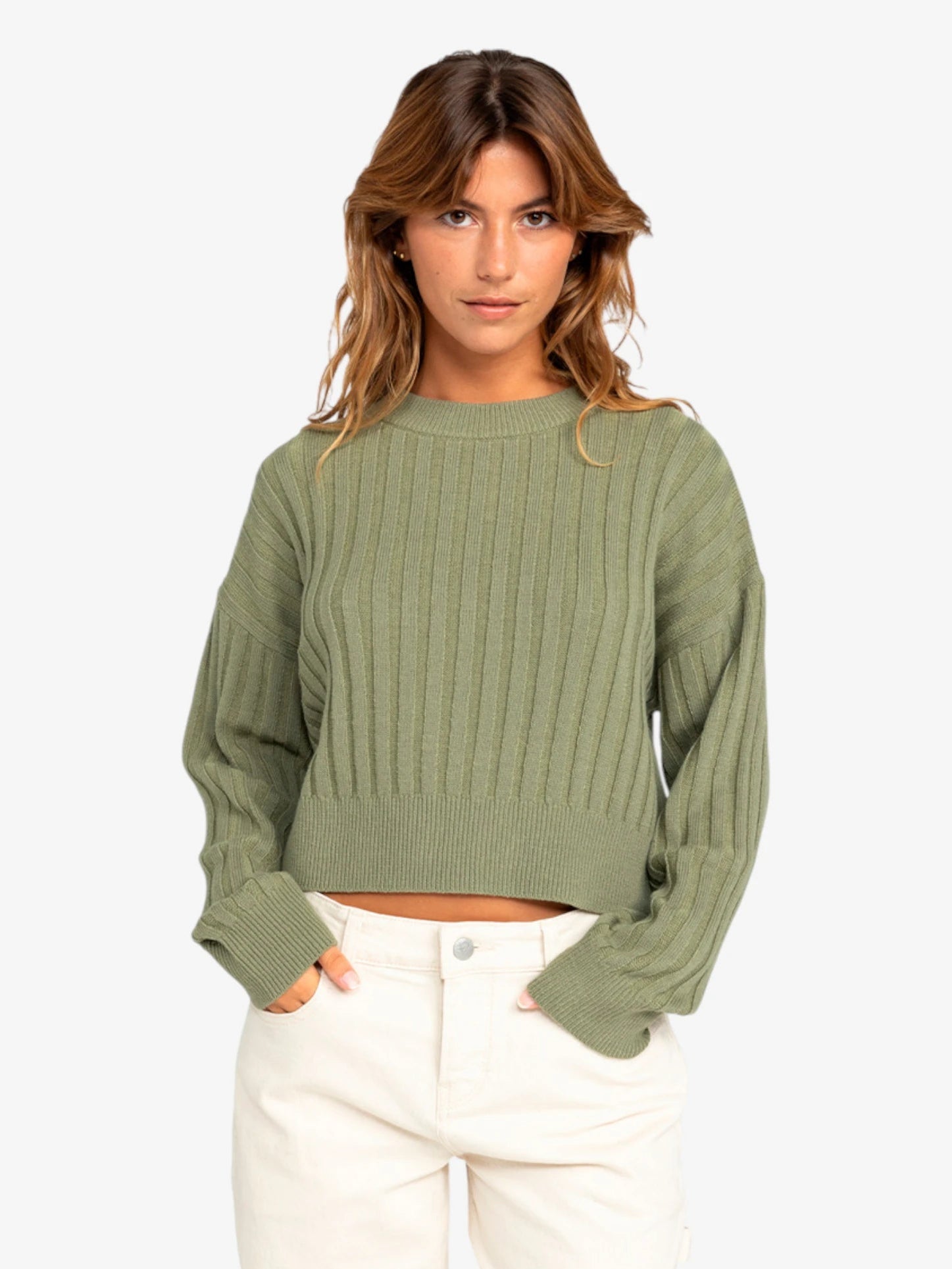 Roxy Women's Verde Exploring Diary Sweater - Cozy Knit Pullover for Casual Wear, Outdoor Adventures & Travel