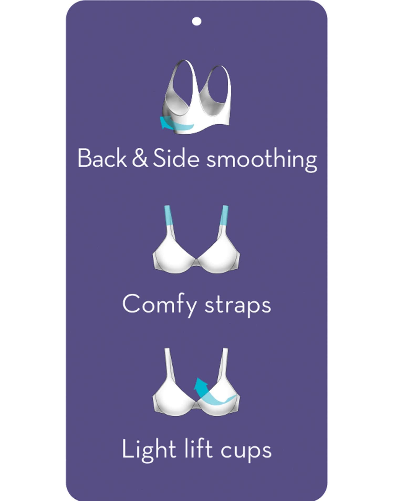 Hanes Women's Ultimate Back Smoother Foam Underwire Bra - Comfortable T-Shirt Bra for Everyday Wear, Work & Yoga