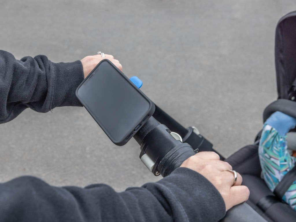 Premium Baby Stroller Accessories Kit - Universal iPhone Holder, Cup Holder & Storage Bag for Newborns & Toddlers - Perfect for Shopping, Travel & Outdoor Walks