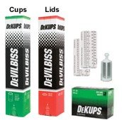 DeVilbiss Dekups 9 Oz. Starter Kit - HVLP Spray Paint Gun for Automotive, Furniture & DIY Projects | Professional Spray Painting Equipment