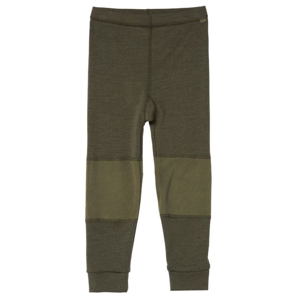 Helly Hansen Kids Ski Thermals Lifa Merino Base Layer Set - Utility Green | Warm Winter Underwear for Boys & Girls | Perfect for Skiing, Snowboarding & Outdoor Activities