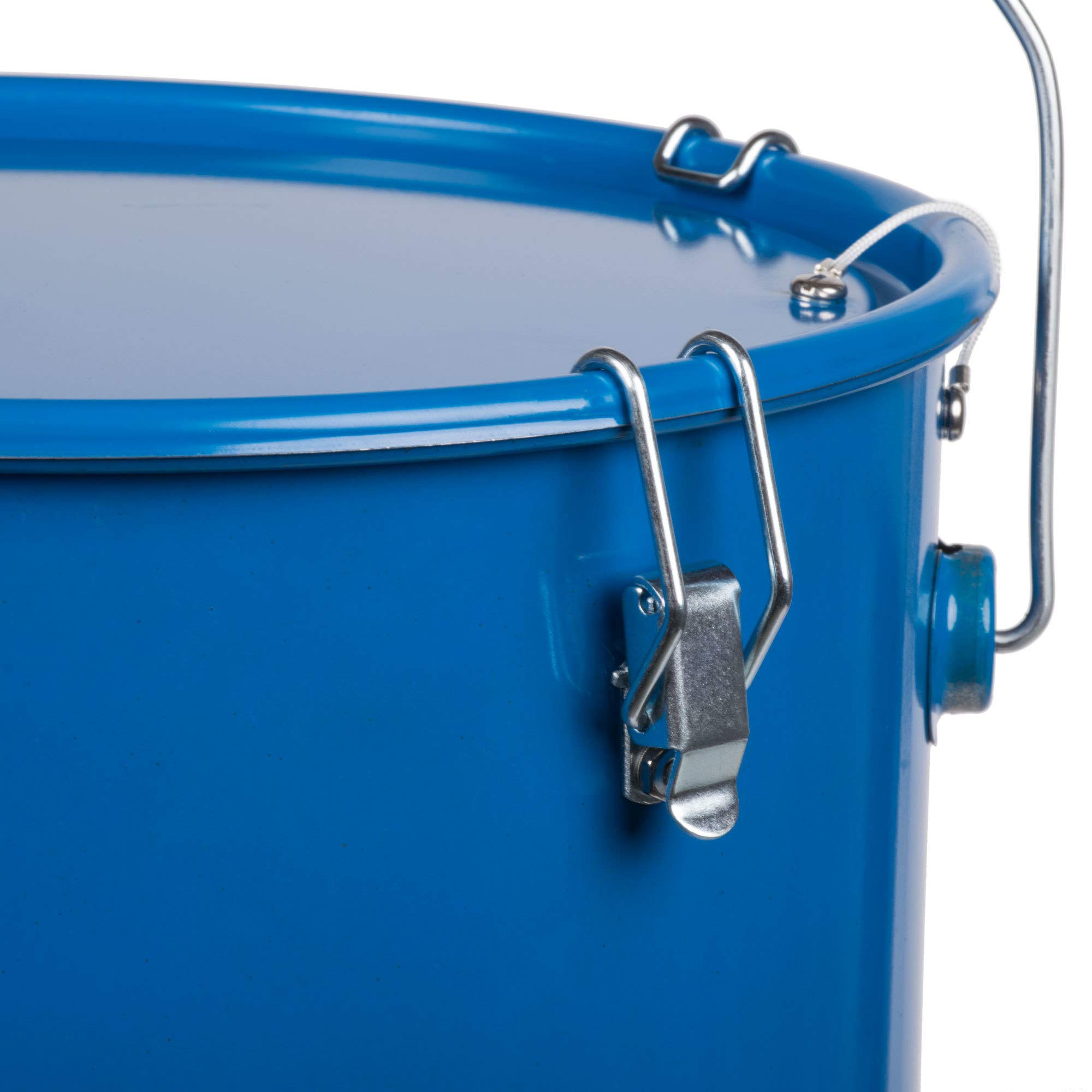 MirOil 30LG 6 Gallon Oil Storage Pail with Measuring Gauge & Secure Clip Lid - Food Safe Container for Cooking, Frying & Polishing Oils - Ideal for Restaurants, Food Trucks & Home Kitchens