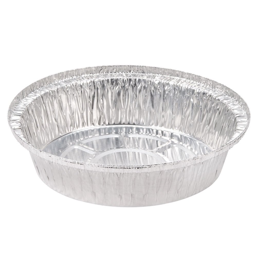Round Aluminum Takeout Containers with Lids - 9 Inch Disposable Food Storage Pans for Restaurants, Catering & Home Meal Prep - Perfect for Leftovers, Party Snacks & Picnics