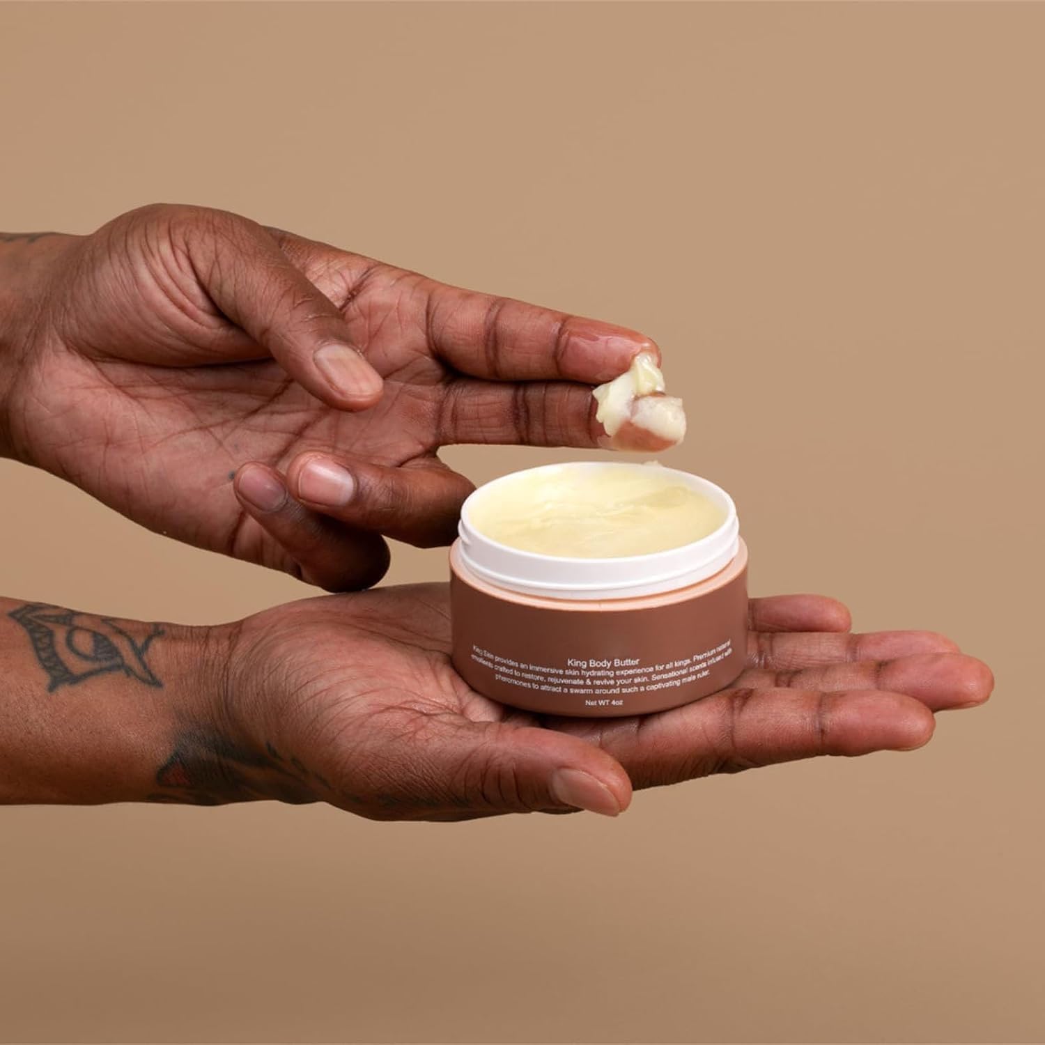 Organic Body Butter for Men - Hydrating Moisturizer & Face Cream with Natural Oils | Deep Skin Hydration for Dry Skin, After Shave Care & Daily Grooming Routine
