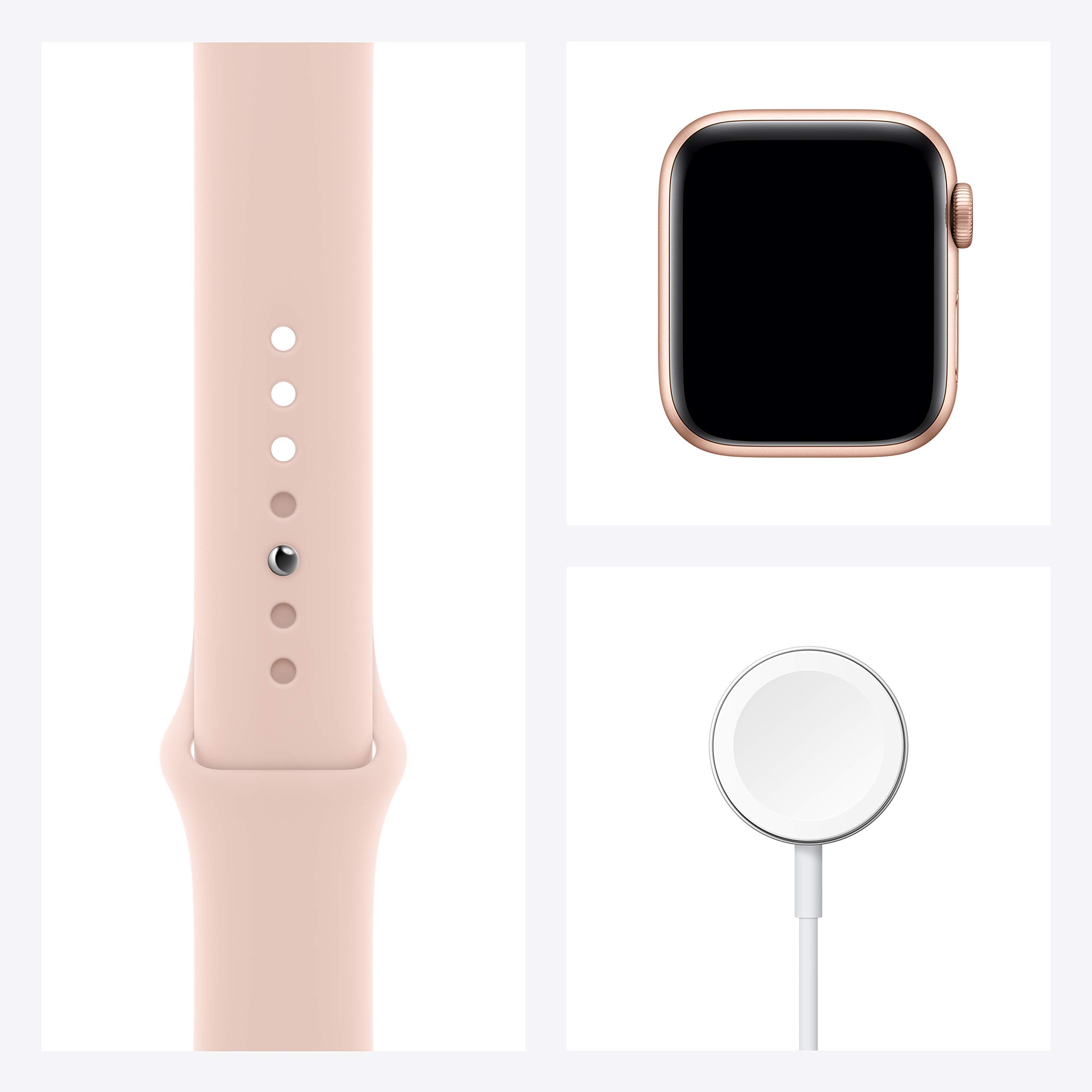 Apple Watch Series 6 (GPS, 40mm) - Gold Aluminum Case with Pink Sand Sport Band (Renewed) | Smartwatch for Fitness Tracking, Heart Rate Monitor, Sleep Tracking & iOS Compatibility | Perfect for Workouts, Running & Daily Activity Tracking