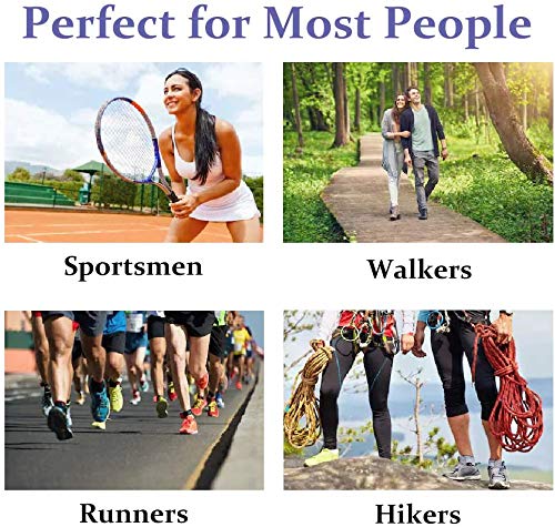 Plantar Fasciitis Heel Cups for Heel Pain Relief - Updated Support Sleeves & Pads for Men & Women (Black, M 8.5-12/W 10-13) - Ideal for Running, Walking, Work & Daily Comfort