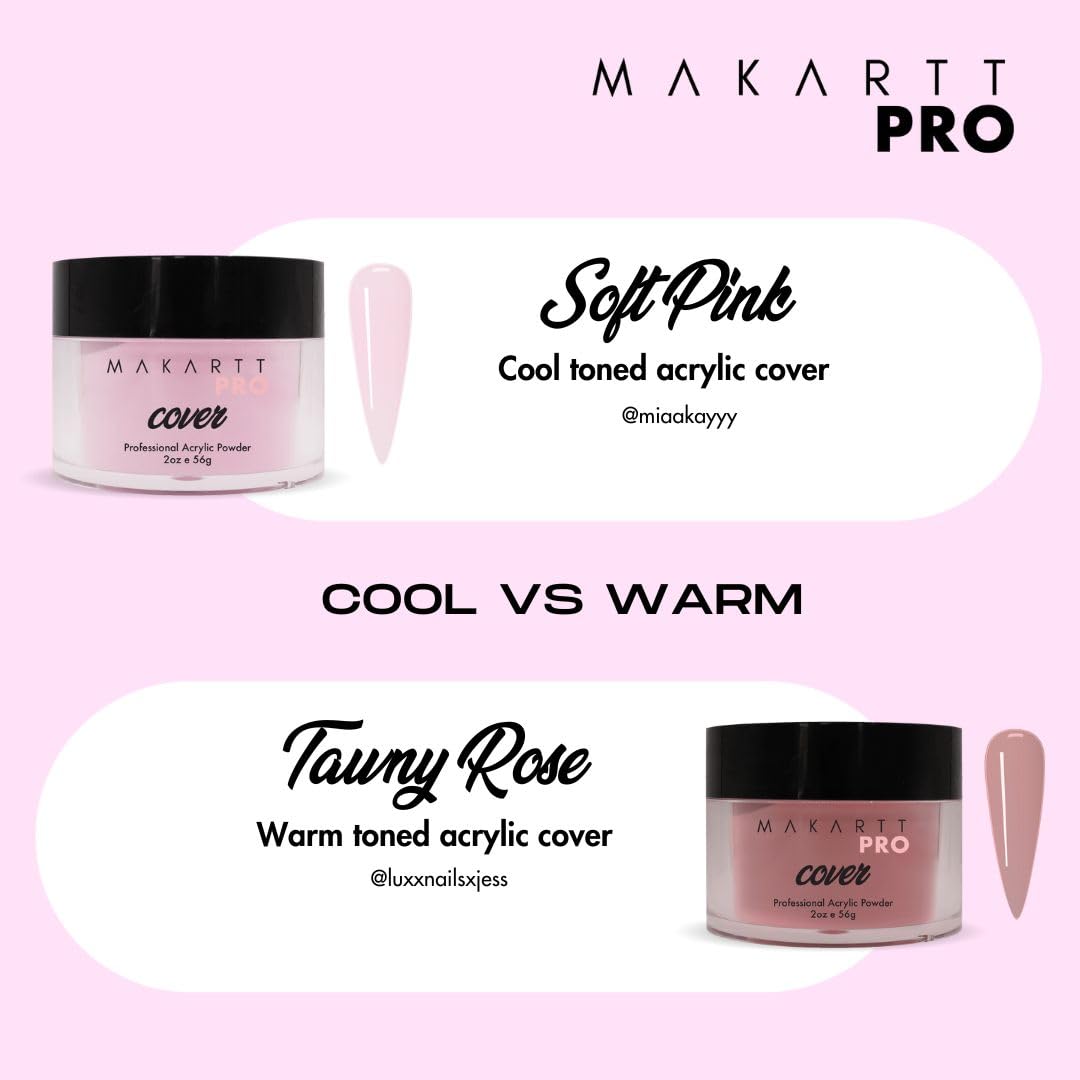 Professional Acrylic Nail Powder - 56g/2oz Nail Extension & Cover Powder for Salon & Home Use - Nectar Blush Color - Perfect for Manicures, Nail Art & DIY Nail Enhancements