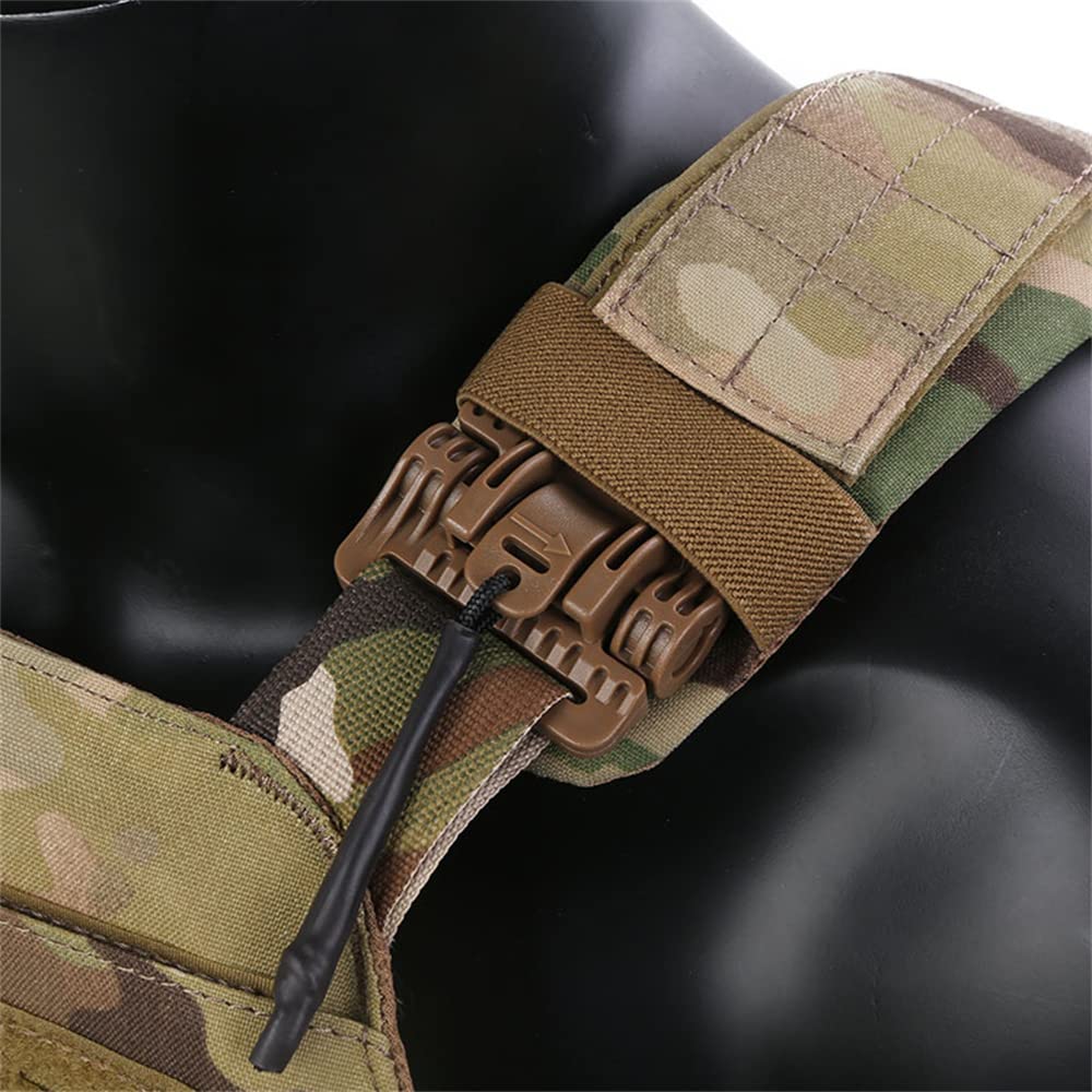 EmersonGear LAVC Assault Plate Carrier with ROC, Quick Release Tactical Military Airsoft Paintball Vest - MOLLE Expandable Design for Airsoft, Paintball & Tactical Training