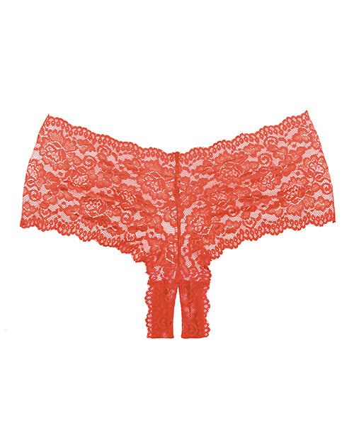 Adore Candy Apple Red Lace Panty - Sexy Underwear for Women - Perfect for Valentine's Day, Date Night & Special Occasions