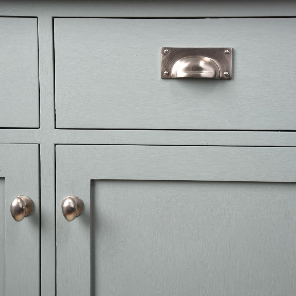 Satin Nickel Cabinet Drawer Pull Handle - Modern Kitchen & Bathroom Hardware for Cabinets, Dressers & Furniture - Perfect for Home Renovation & DIY Projects