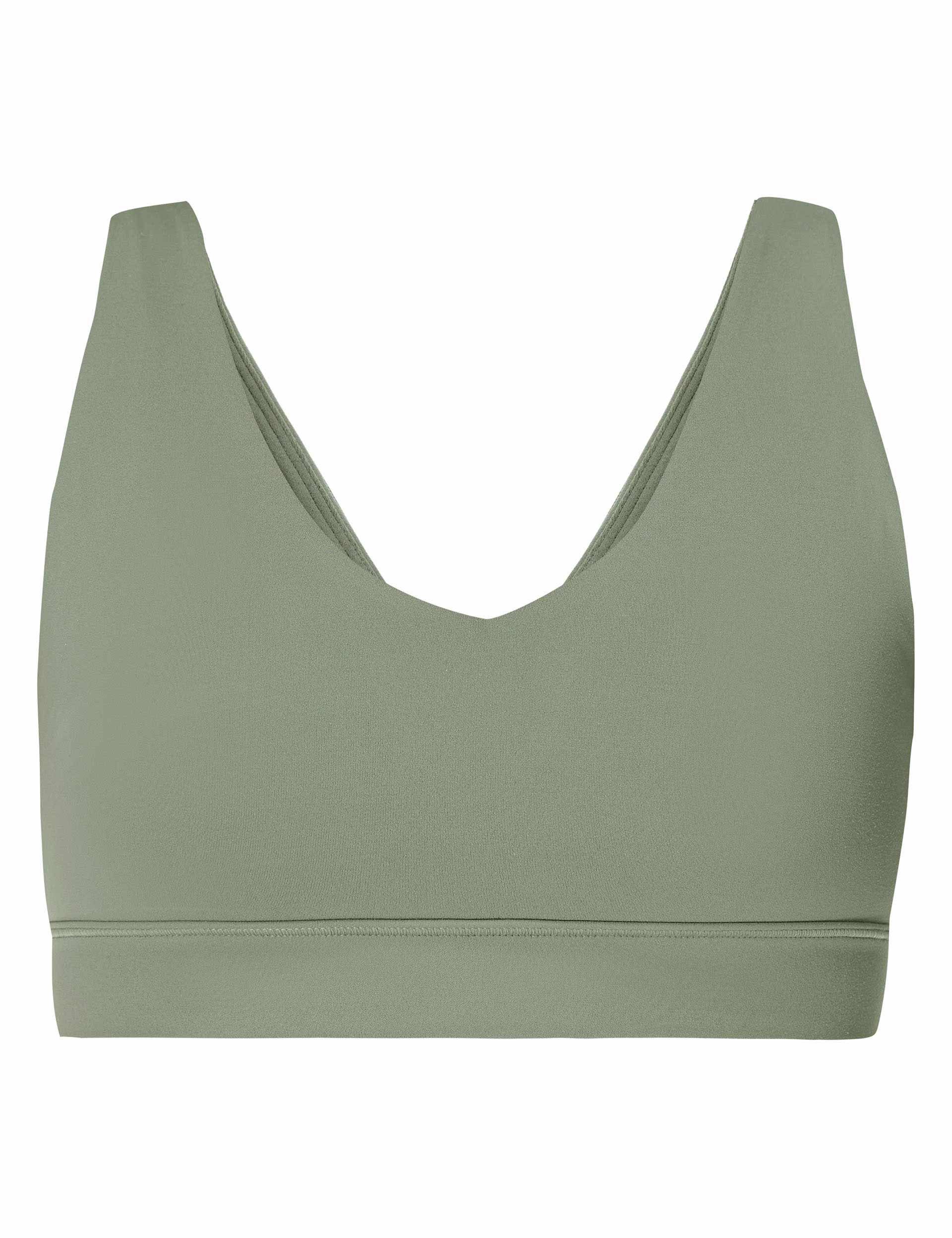 Ultimate Studio Voop Bra - Willow Green Seamless Sports Bra for Women | Yoga, Running, Gym & Activewear