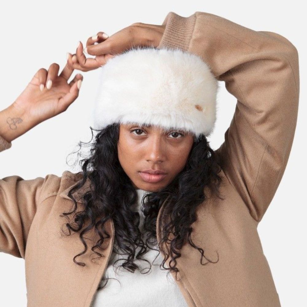 Barts Fur Headband for Women - Soft & Warm White Winter Headband - Perfect for Cold Weather, Outdoor Activities & Fashion Accessories