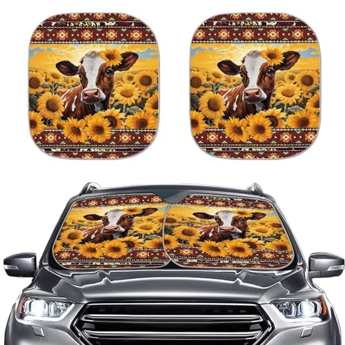 Aztec Cow Sunflower