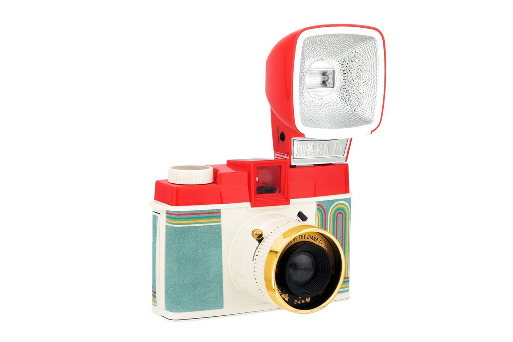 Diana F+ Medium Format Camera with Flash - Retro Film Camera for Creative Photography, Perfect for Travel, Street & Portrait Shots - Celebrating 10 Years of Diana Legacy