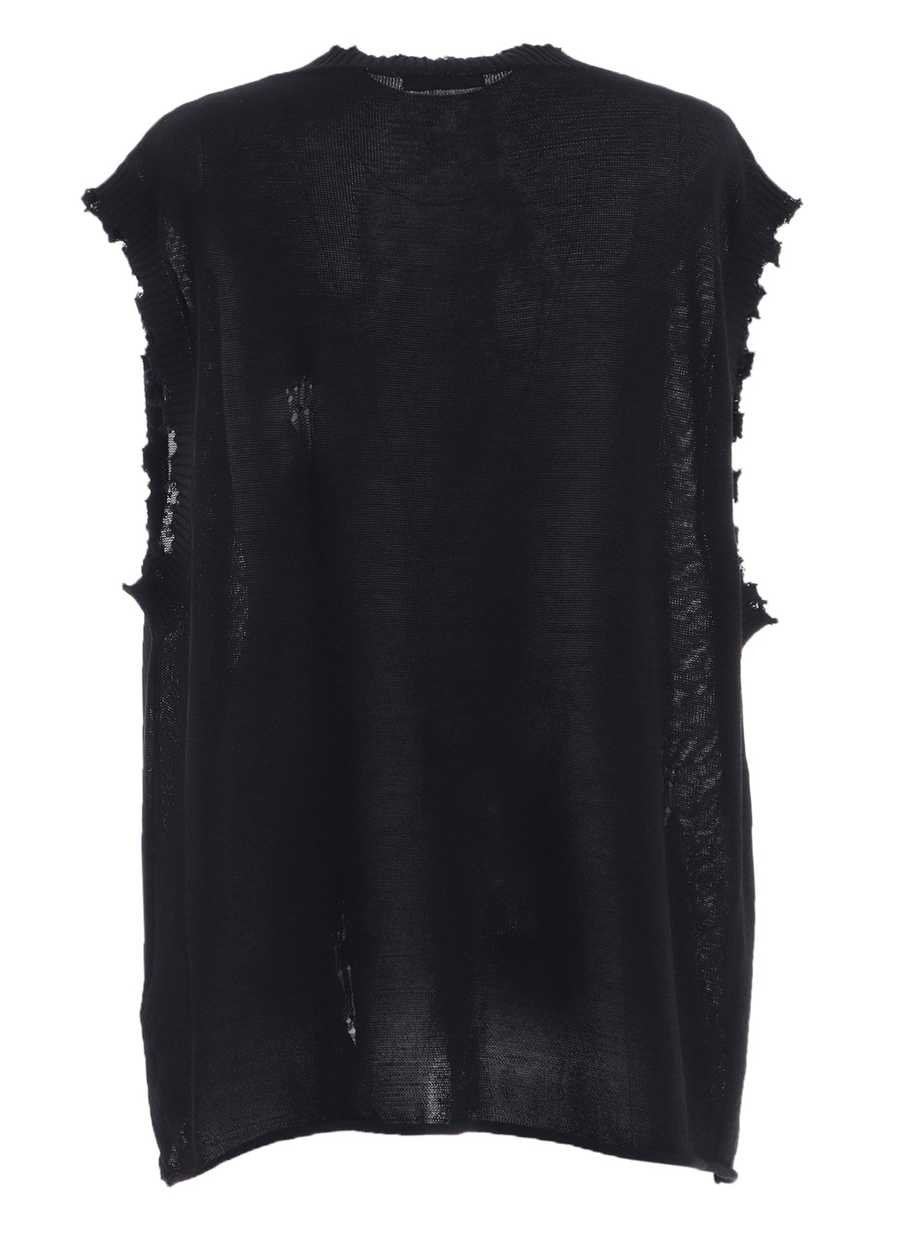 Compact Twist 10g Damaged Knitted Vest - Lightweight Layering Piece for Women | Perfect for Casual Outfits, Layering Under Jackets, and Stylish Streetwear Looks