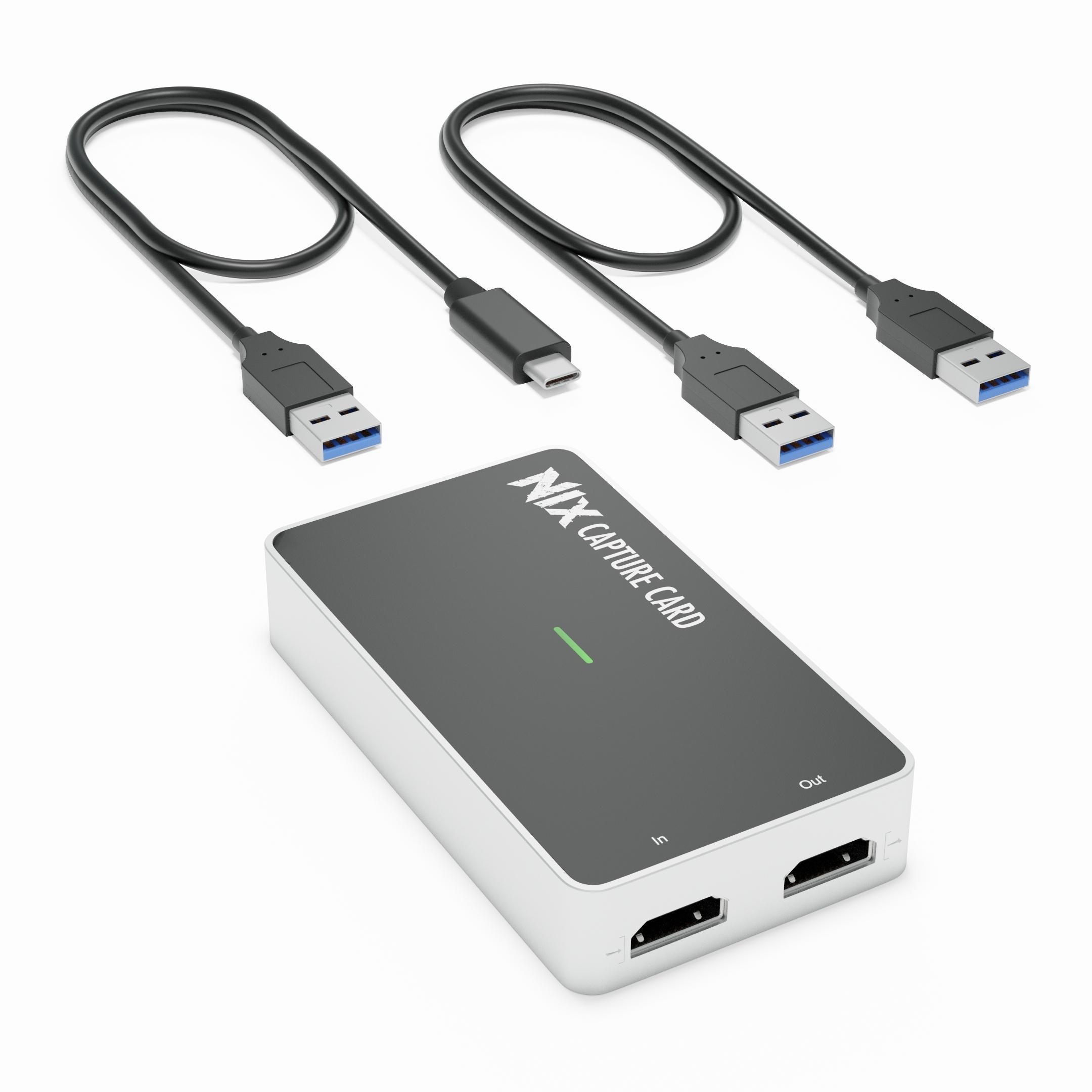 Plugable Performance NIX USB 3.0/USB C to HDMI 4K Video Capture Card for Live Streaming, Gaming & Recording - Compatible with OBS, Twitch, YouTube & Zoom