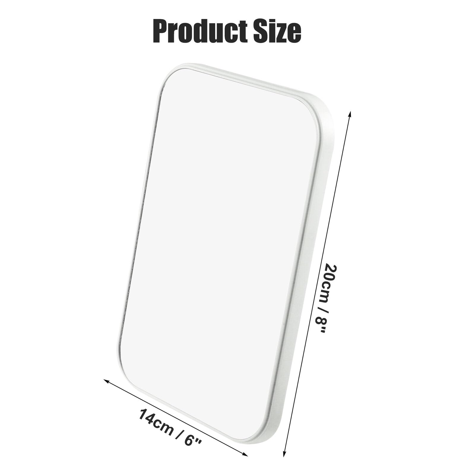 8 Inch Foldable Desktop Makeup Mirror with Stand - Portable Princess Vanity Mirror for Table Desk or Wall Hanging (Pink) | Perfect for Home, Travel & Salon Use