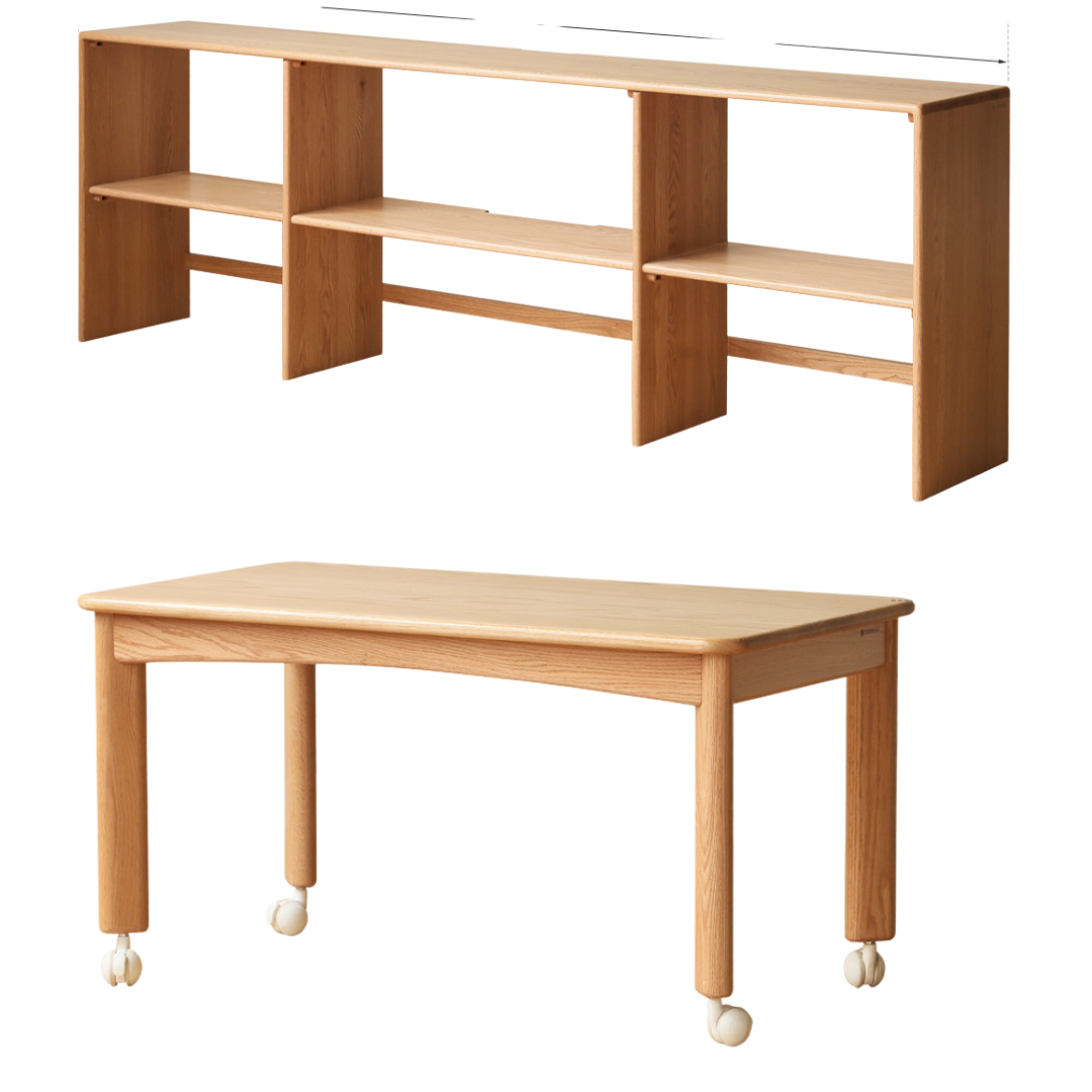 out of stock 87.8х13.8х29.1 inch/ 223х35х74сm/ Natural Wood color/ TV cabinet without storage box+coffee table