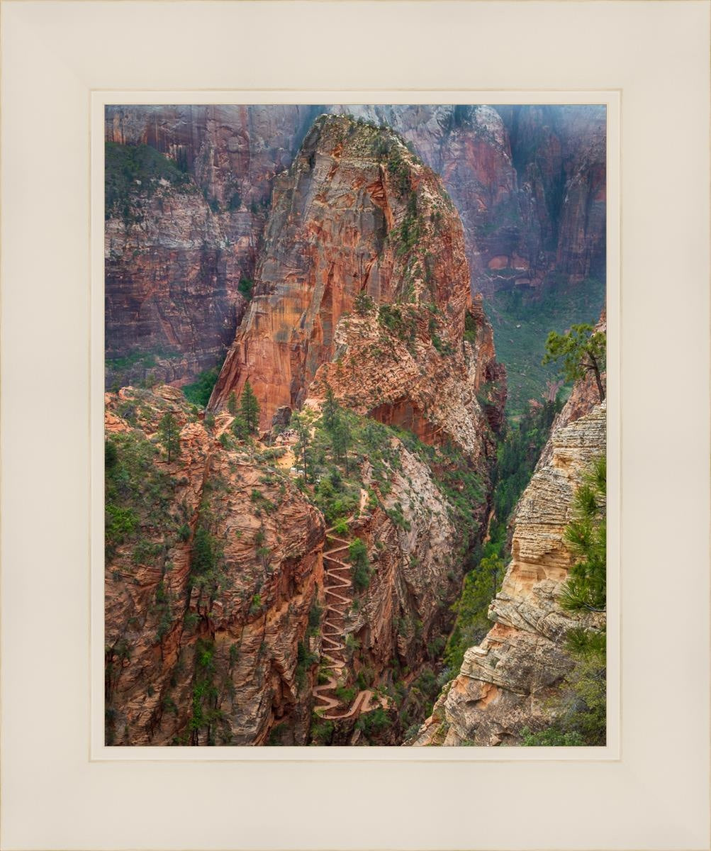Angels Landing by Julie Kerr - Stunning Landscape Art Print for Home & Office Decor | Perfect for Living Rooms, Bedrooms, and Gifts