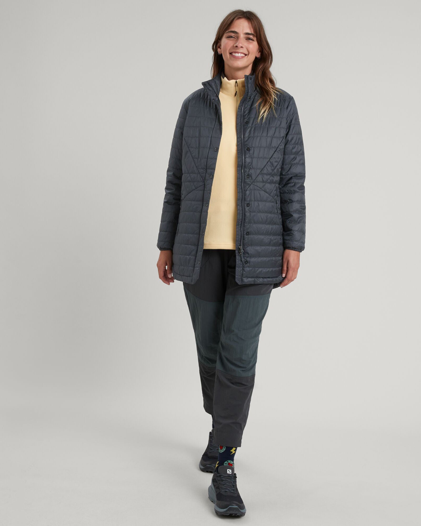 Heli R Women's Lightweight Water-Resistant novaLOFT Insulated Winter Coat - Meteor - Perfect for Outdoor Activities, Hiking & Cold Weather Fashion