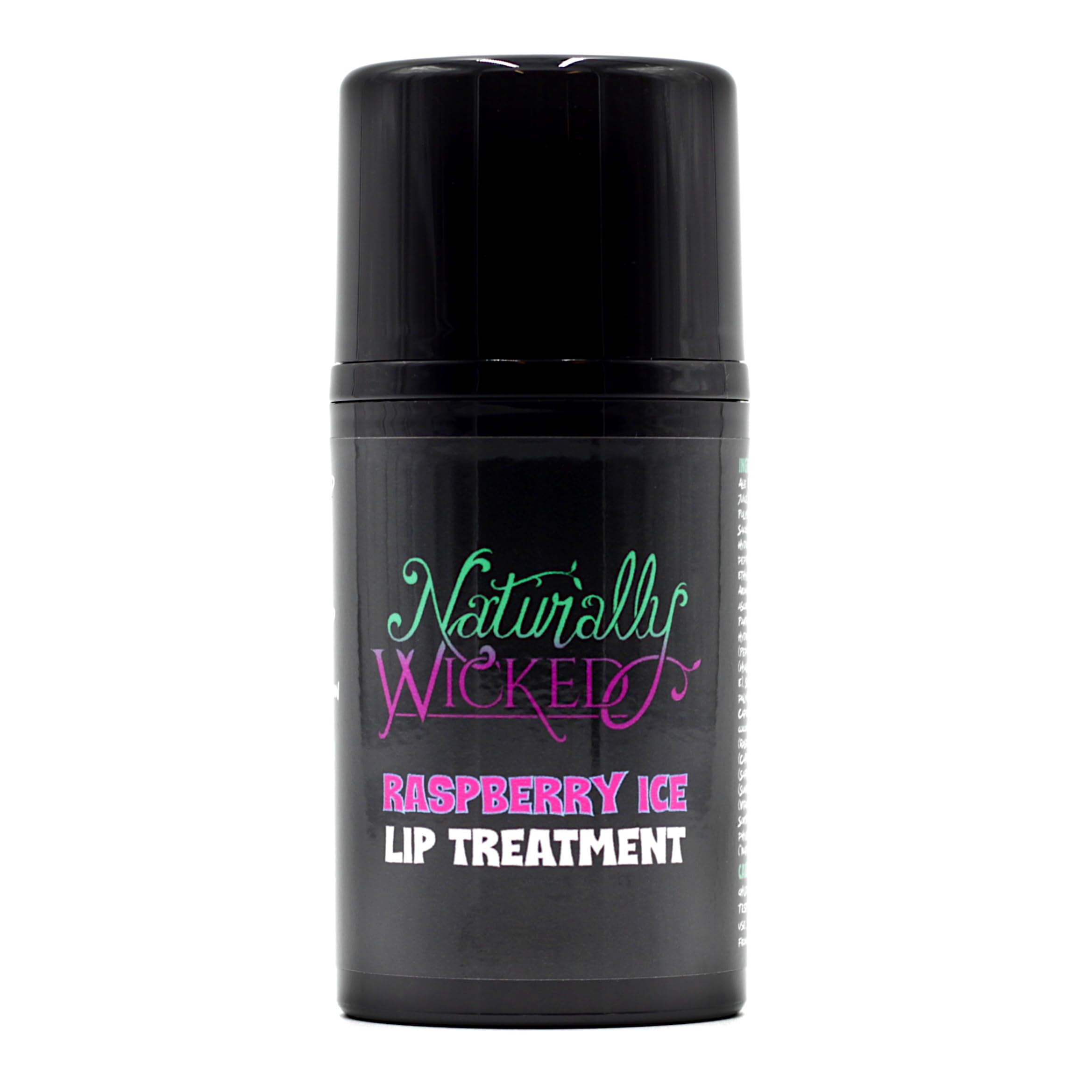 Naturally Wicked® Raspberry Ice Lip Treatment 50ml - Hydrating Lip Plumper with Hyaluronic Acid & Peptides for Soft, Full Lips | Perfect for Dry Lips, Chapped Lips & Lip Care Routine