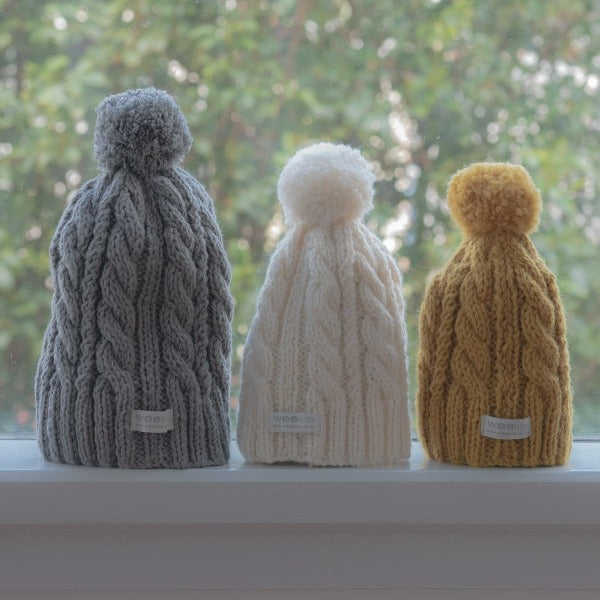 Cozy Cable Knit Beanie Hat & Warm Chunky Winter Boots for Women - Perfect for Cold Weather, Snow Days & Outdoor Adventures