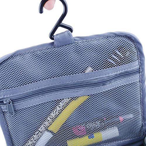 LVE Hanging Toiletry Bag for Travel - Waterproof Cosmetic Organizer with Multiple Pockets for Makeup, Shaving & Toiletries - Perfect for Men & Women (Black) | Ideal for Camping, Gym & Business Trips