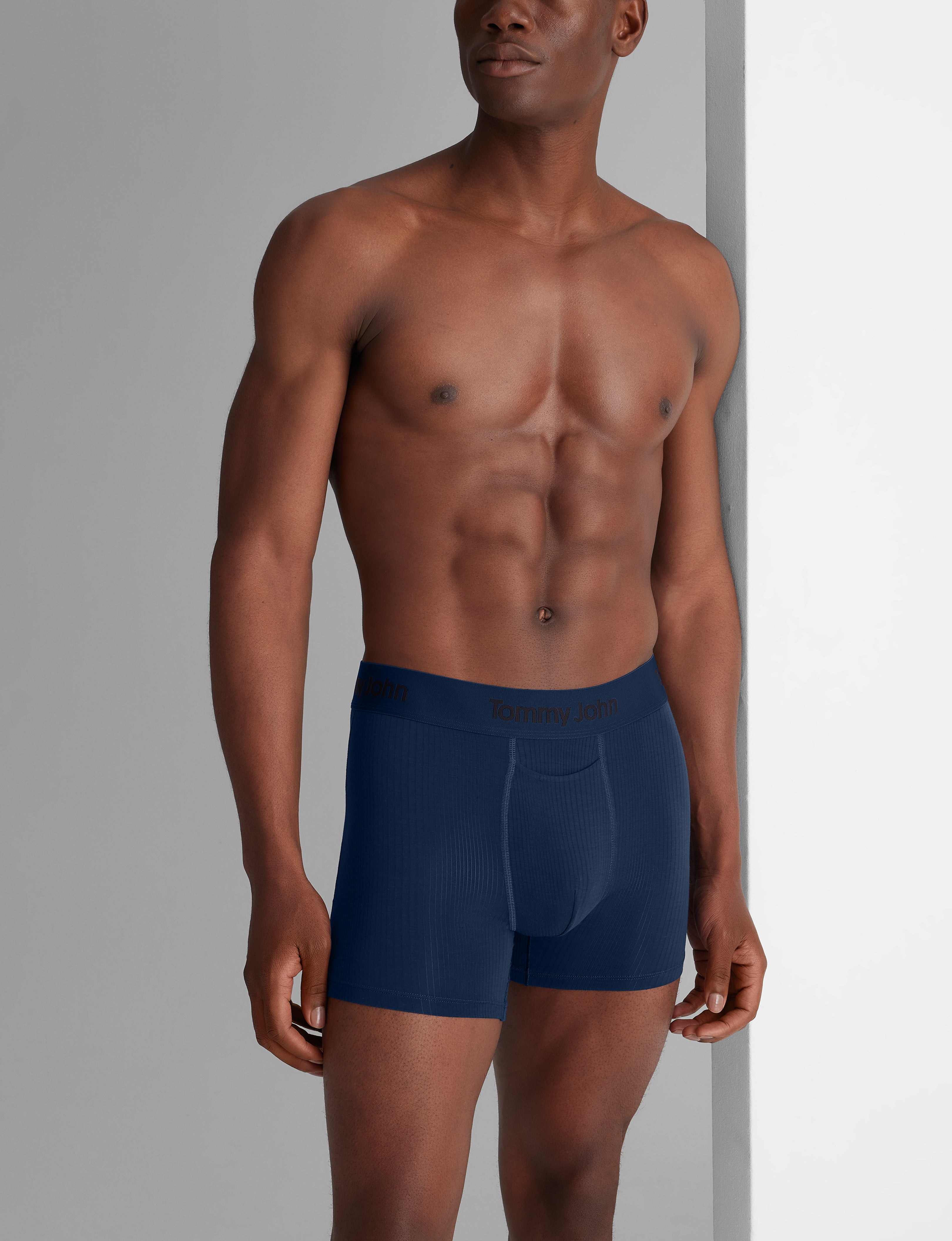 Second Skin Luxe Rib Trunk 4 Pack - Ultra Soft Men's Underwear for All-Day Comfort - Perfect for Workout, Lounge & Everyday Wear