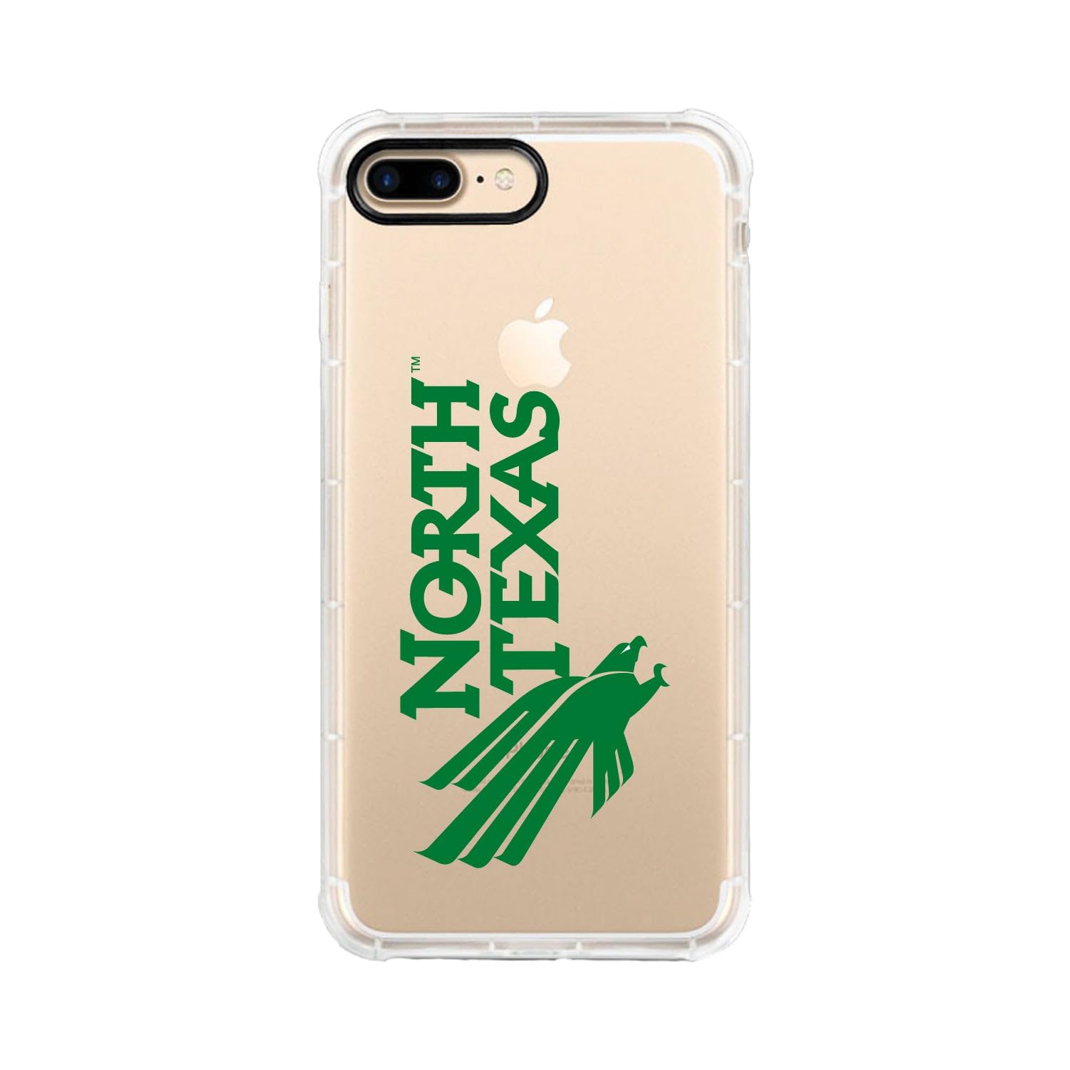 OTM Essentials Rugged Phone Case for iPhone 13 Pro - Shockproof Protective Cover with Reinforced Edges, Classic White Design | Perfect for University of North Texas Students & Active Lifestyles
