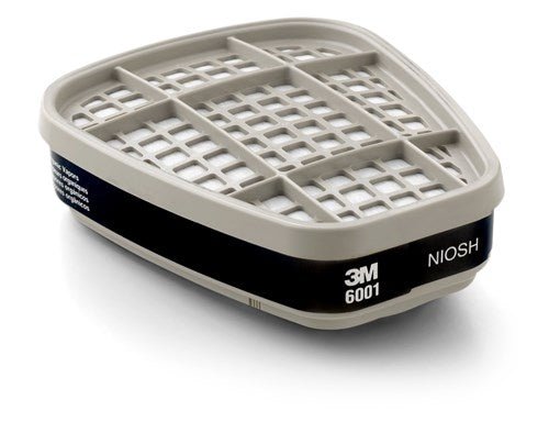 3M 6001 Organic Vapor Cartridge - Pack of 30 Pairs | NIOSH Approved for Paint, Solvents & Chemicals | Ideal for Industrial, Painting & DIY Projects