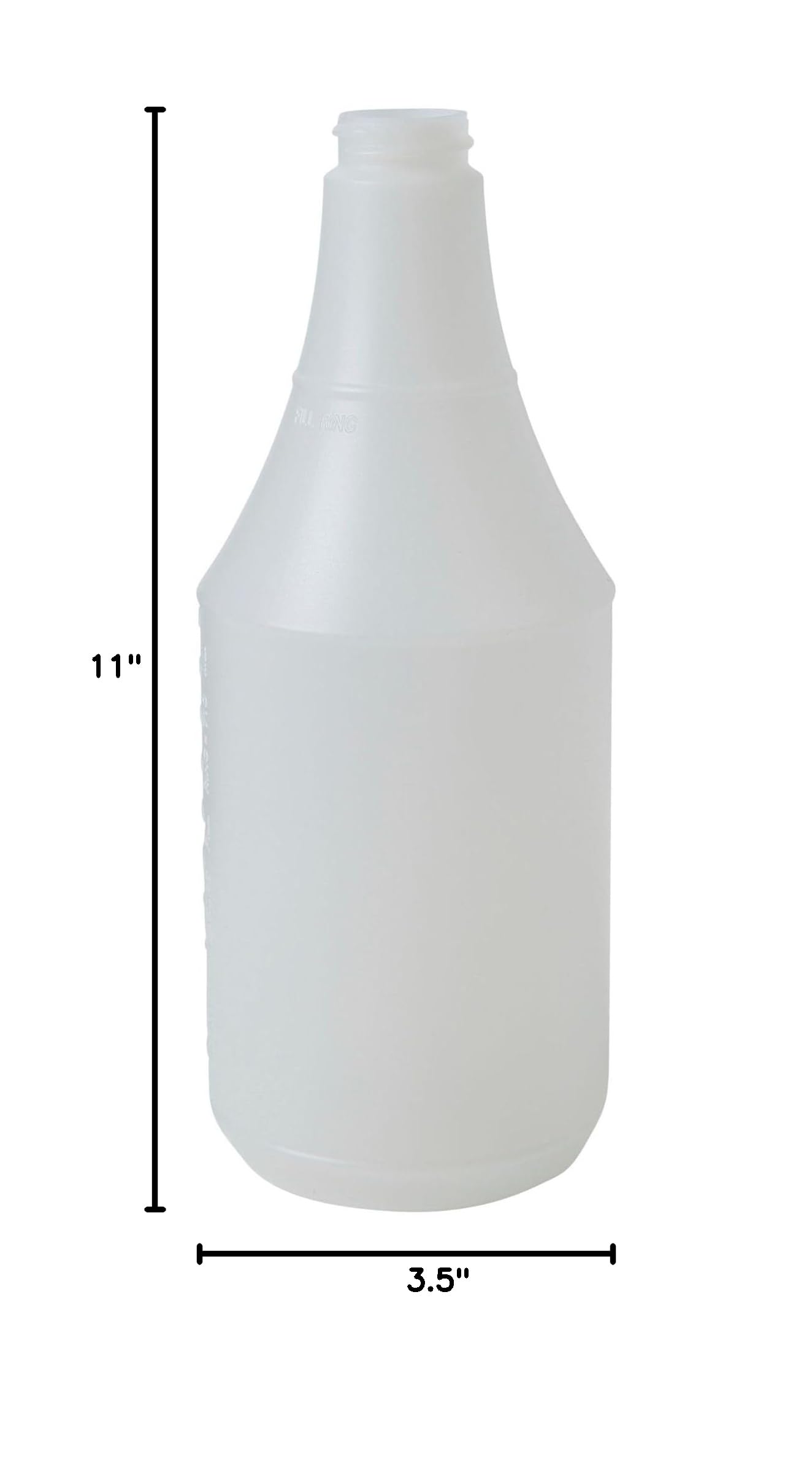 24oz Spray Bottle for Cleaning, Gardening & Hair Care - Heavy Duty Plastic Trigger Sprayer with Adjustable Nozzle - Perfect for Home, Office & Outdoor Use