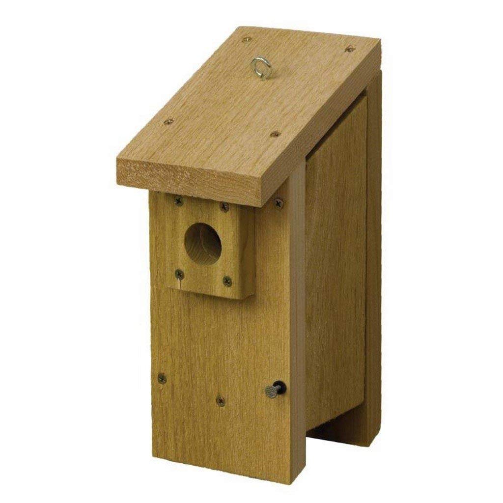 Stovall 1HH Small Hanging Wren Bird House - Outdoor Garden Decoration for Attracting Wild Birds & Enhancing Backyard Aesthetics