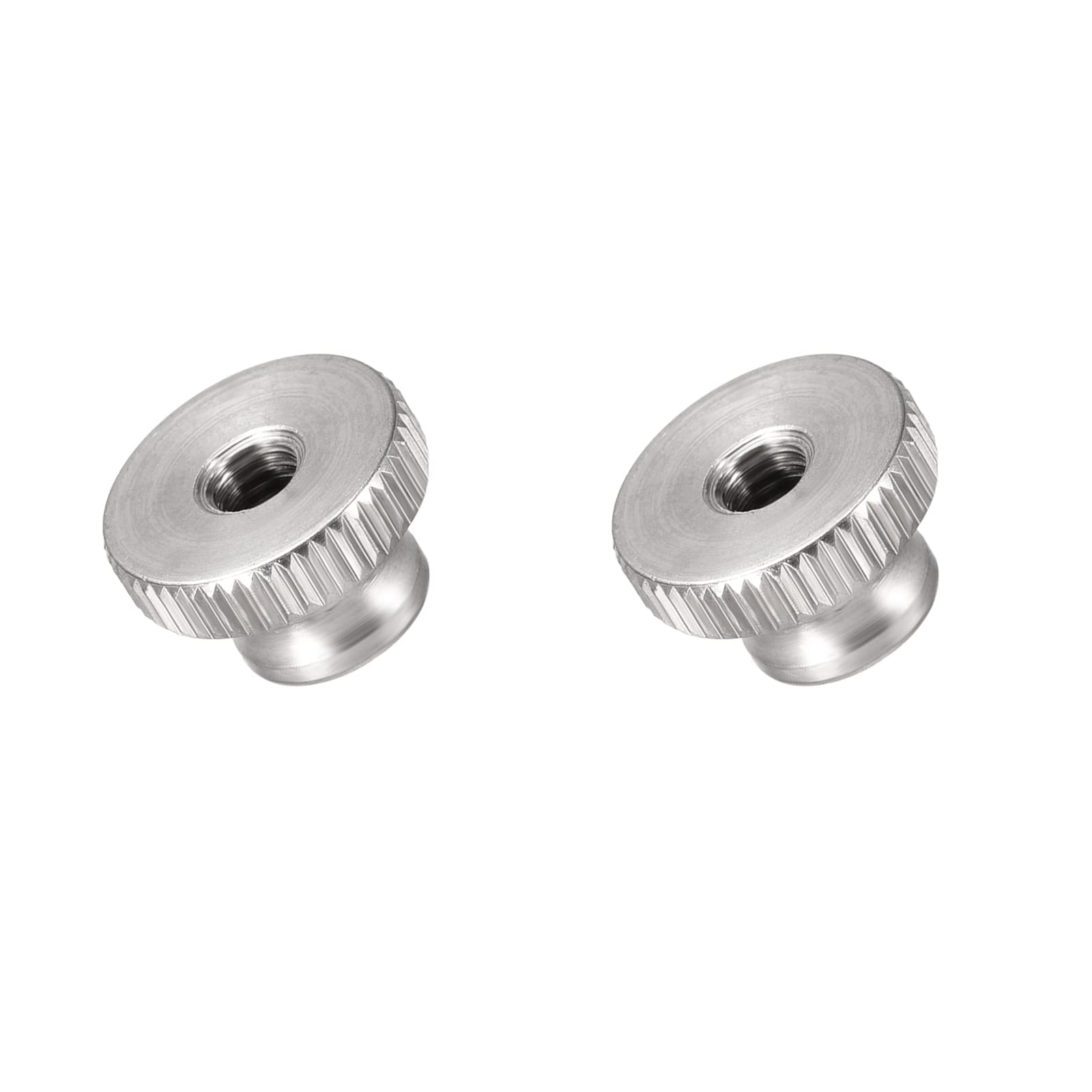 METALLIXITY M5x16x10mm Knurled Thumb Nuts (2pcs) - 304 Stainless Steel Round Rod Hand Adjusting Nuts for Construction Hardware Fasteners | DIY Furniture Assembly, Machinery Repair & Home Improvement Projects