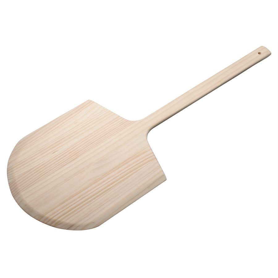 Winco 14 x 16 Inch Pizza Peel with 36 Inch Handle - Professional Wooden Pizza Paddle for Baking, Serving & Transferring Pizzas in Restaurants or Home Kitchens