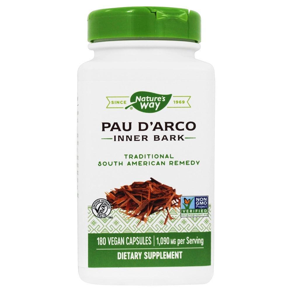 Natures Way Pau D'Arco 545mg - 180 Capsules | Herbal Immune Support Supplement | Daily Wellness & Detox Aid