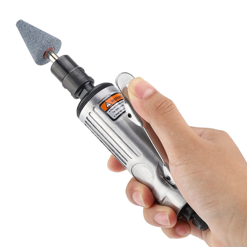 **80L/Min 25000RPM Air Die Grinder & Polishing Tool - Lightweight, Ergonomic Grip with Ball Bearing Construction for Metal, Wood & Auto Maintenance - Perfect for DIY, Metalworking & Automotive Repair**