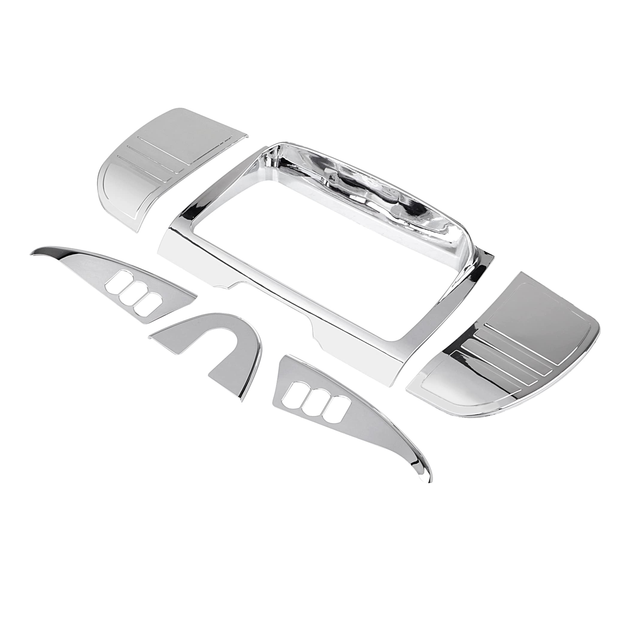 Chrome Motorcycle Stereo Trim Inner Fairing Panels Cover for Harley Davidson Touring Models (2014-2023) - Electra Glide, Street Glide, Road Glide, Ultra Limited & Tri Glide - Premium Sound System Upgrade for Long Rides & Highway Cruising