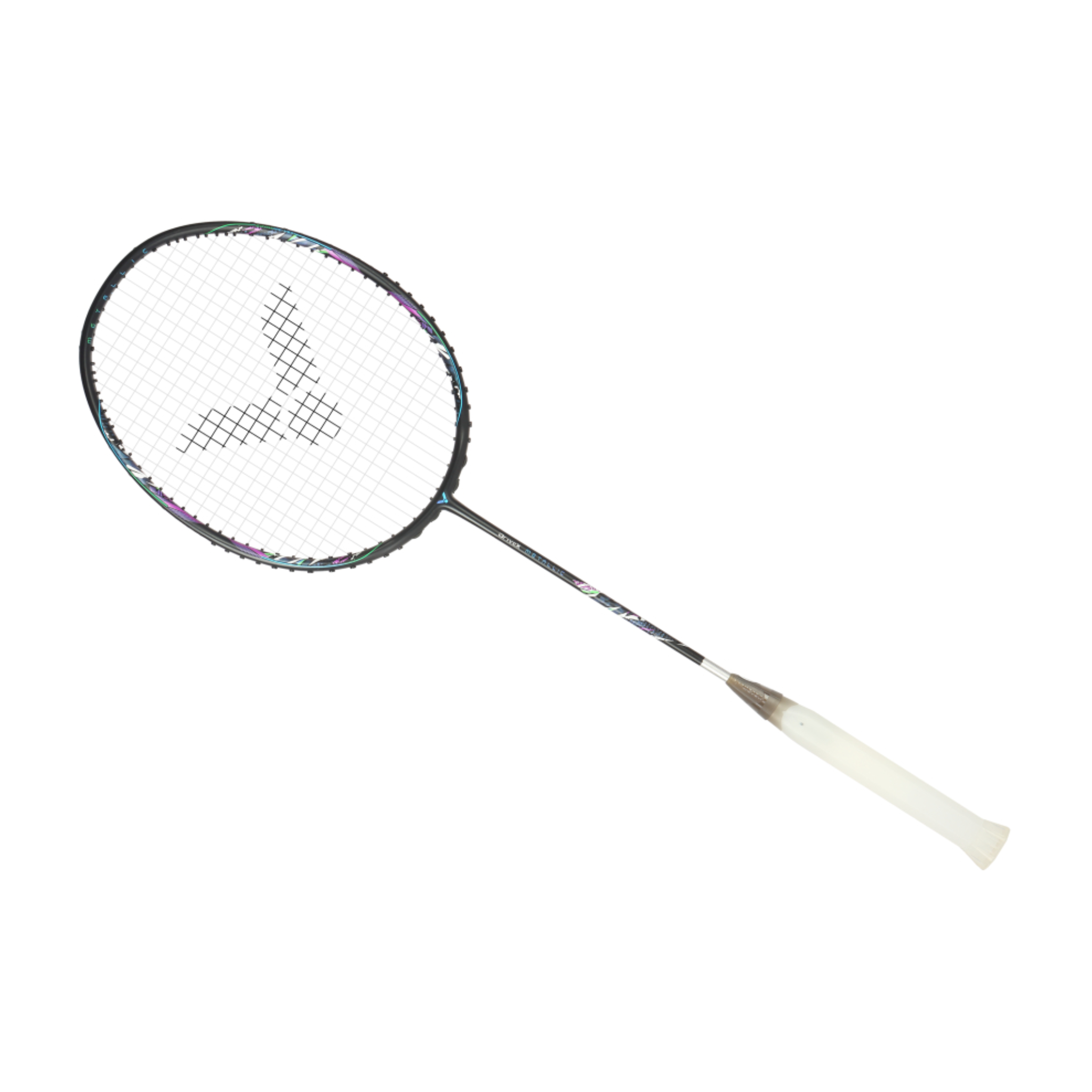 Victor DriveX Metallic C Unstrung Badminton Racket - Premium Carbon Fiber Badminton Racquet for Advanced Players [Starshine Black] | Perfect for Tournaments & Professional Training