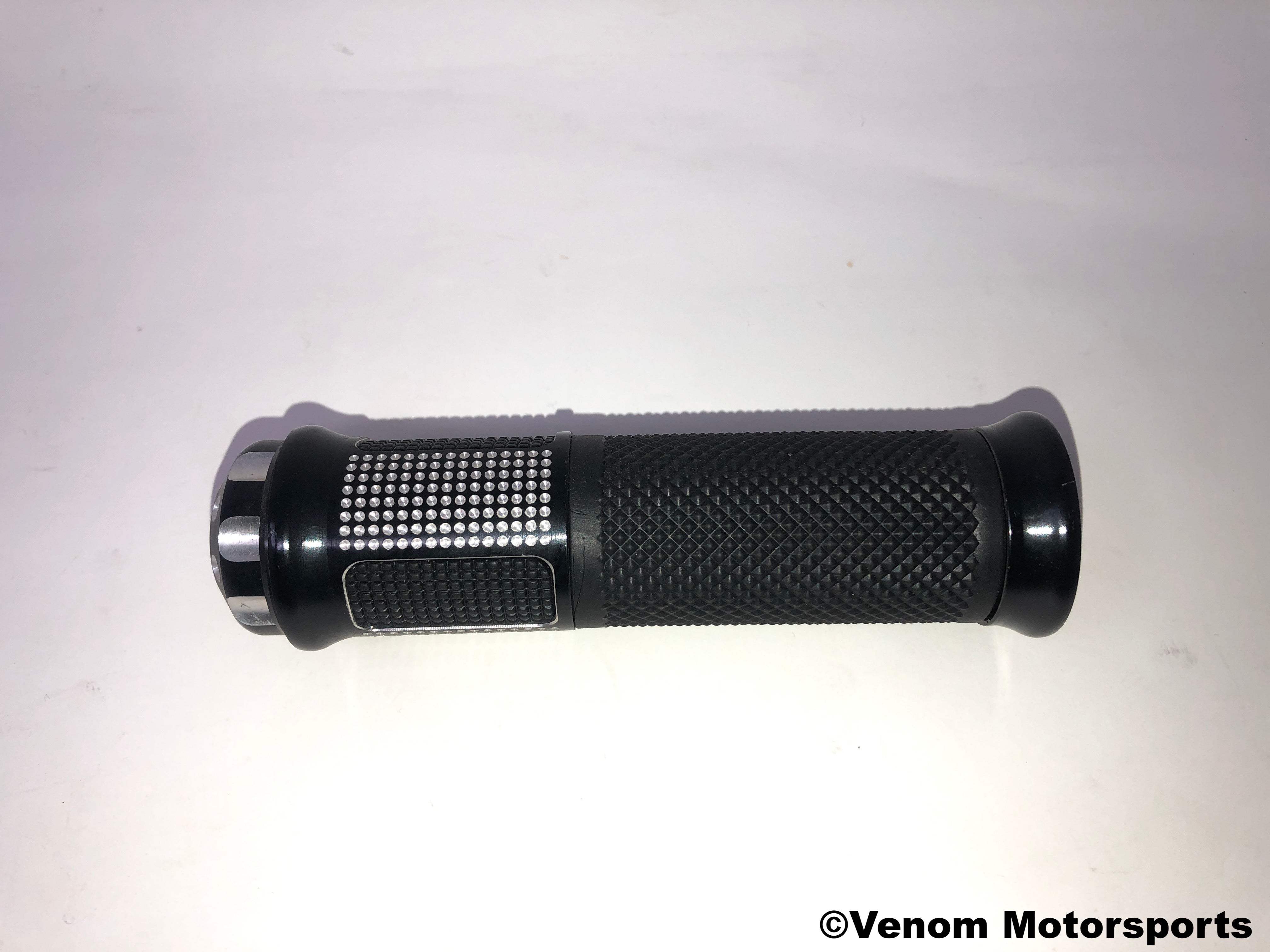 X18 50cc GY6 Scooter Replacement Handgrips - Left & Right Side (Black) - Compatible with 10020055 & 10020056 - Perfect for Comfort Upgrade and Enhanced Grip Control