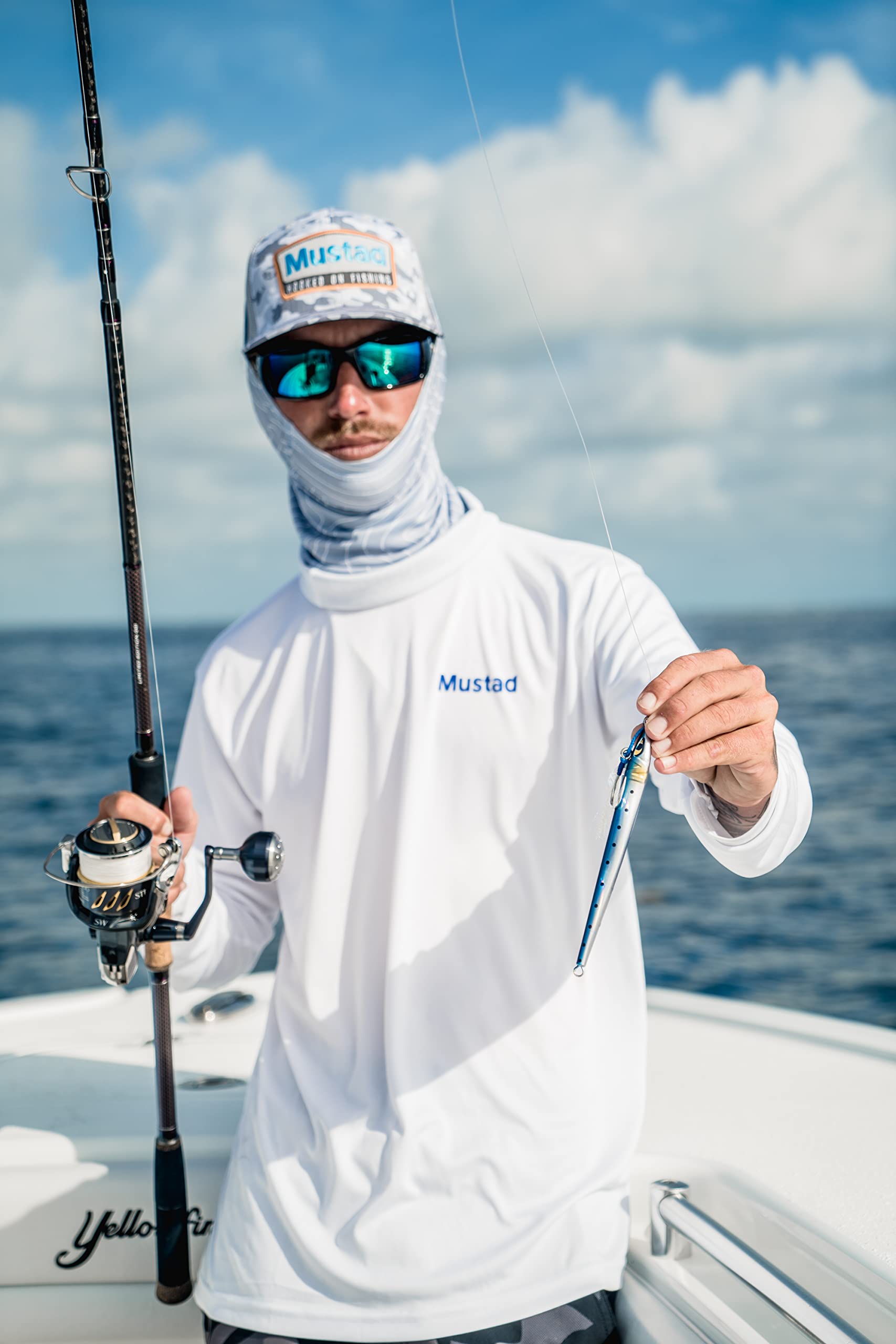 Mustad Moon Riser Jig Fishing Lure - 250g Yellow Fin Tuna Bait for Saltwater Fishing | Perfect for Deep Sea, Offshore, and Trolling Adventures