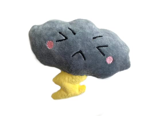 Adorable Thunderstorm Plush Toy - Kawaii Storm Cloud Stuffed Animal for Kids & Adults | Perfect for Stress Relief, Home Decor, and Gift Giving