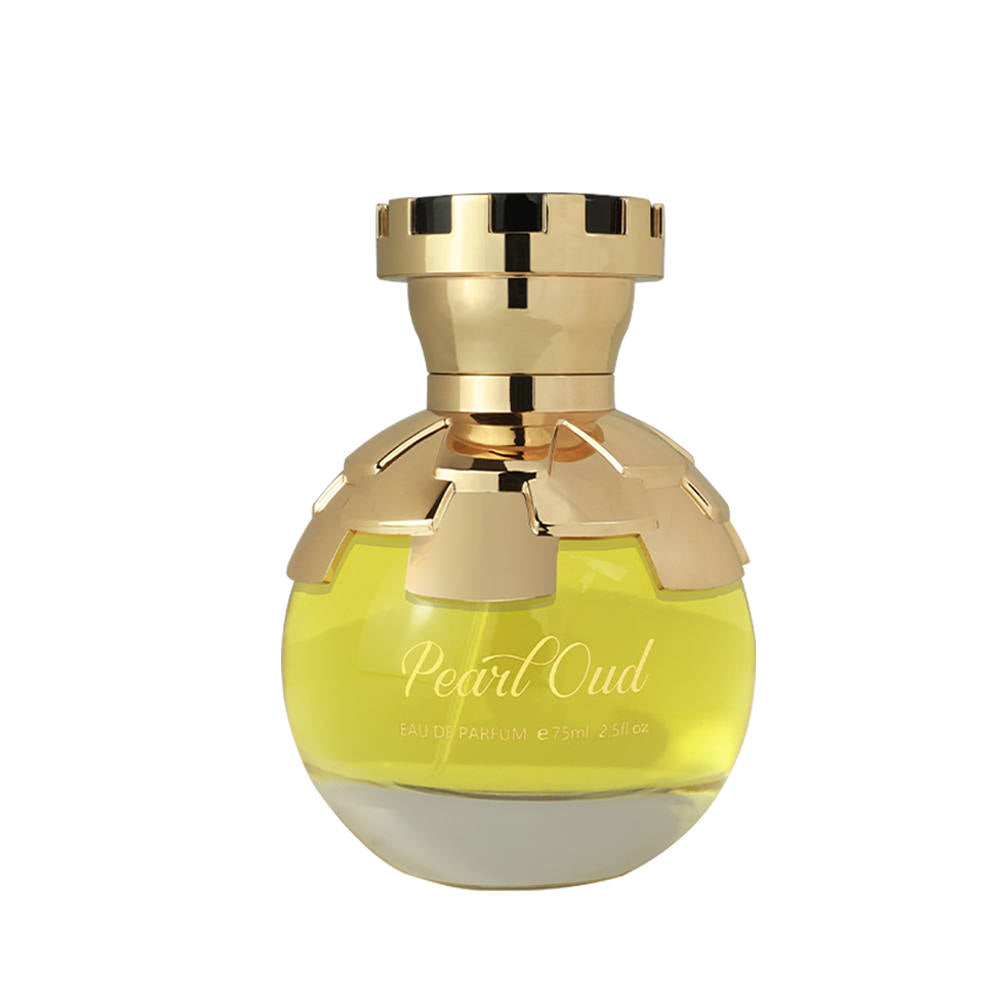 Premium Pearl Oud Eau de Parfum 75ml - Luxury Arabian Perfume for Men & Women, Long-Lasting Fragrance for Special Occasions & Evening Events
