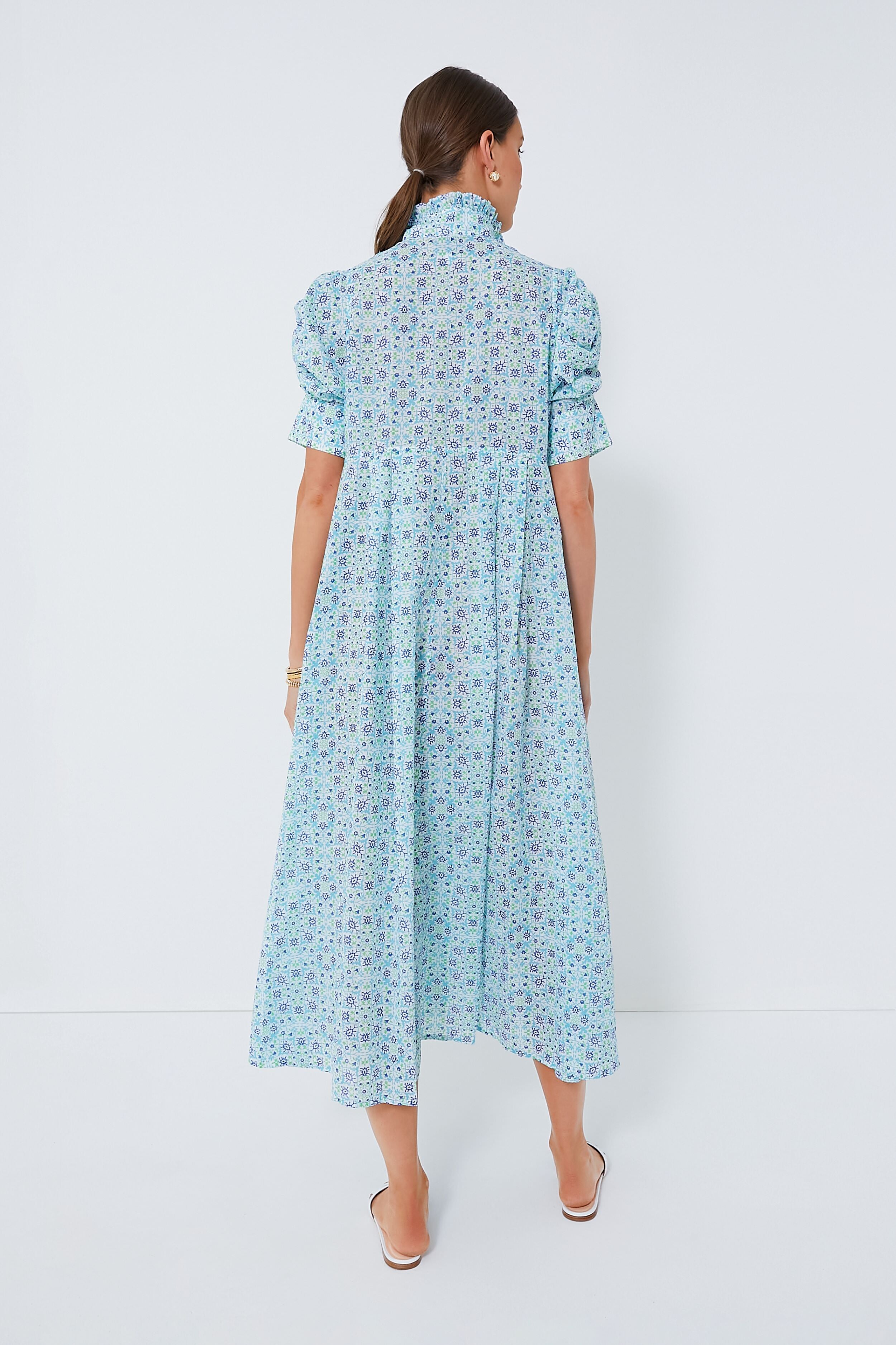 Blue Venetia Maxi Dress for Women - Elegant Long Flowy Summer Dress - Perfect for Beach, Vacation, and Evening Parties