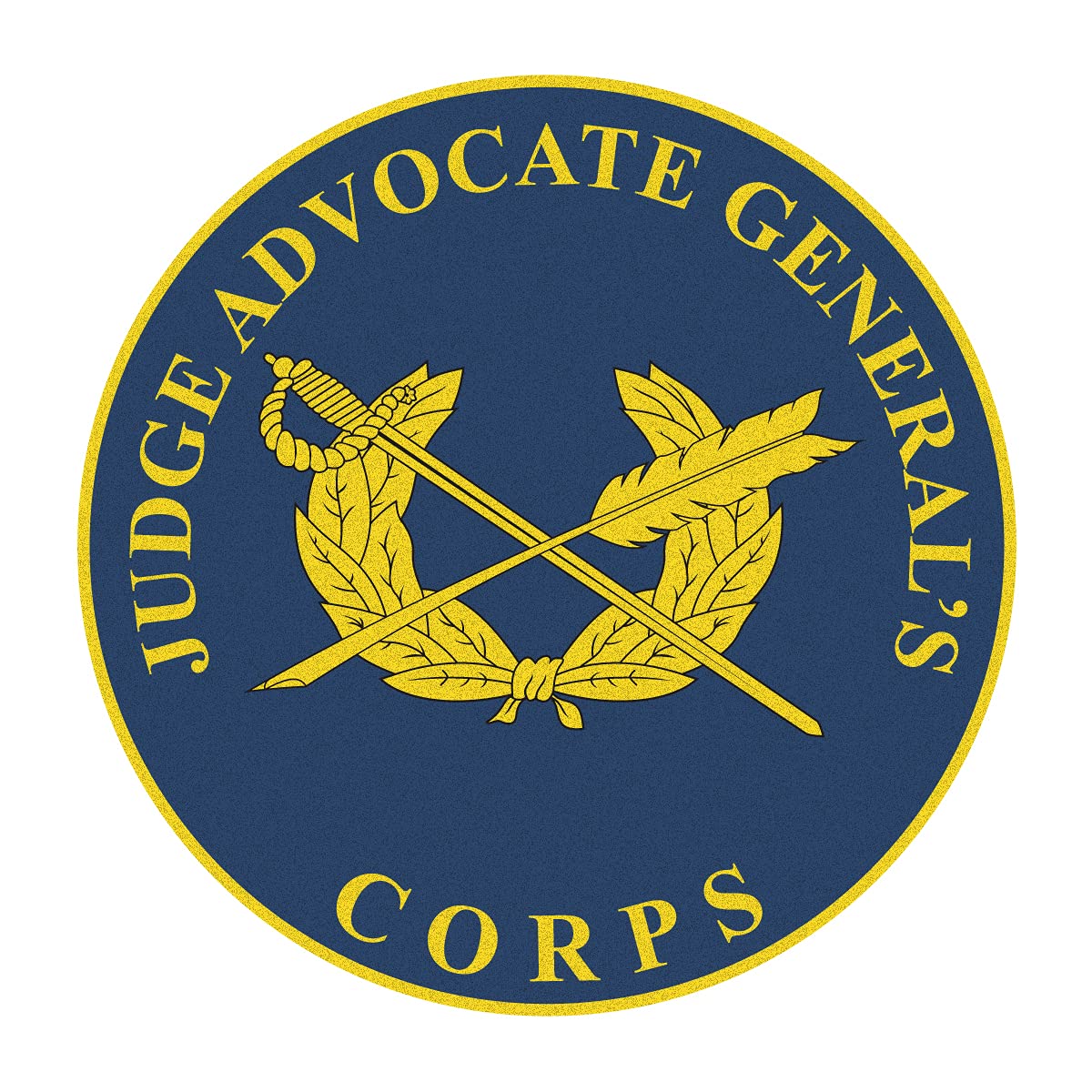 US Army Division Judge Advocate General 3 Inch Reflective Vinyl Decal - Full Color Military Plaque for Cars, Laptops & Walls - Perfect for Veterans, Military Enthusiasts & Patriotic Decor