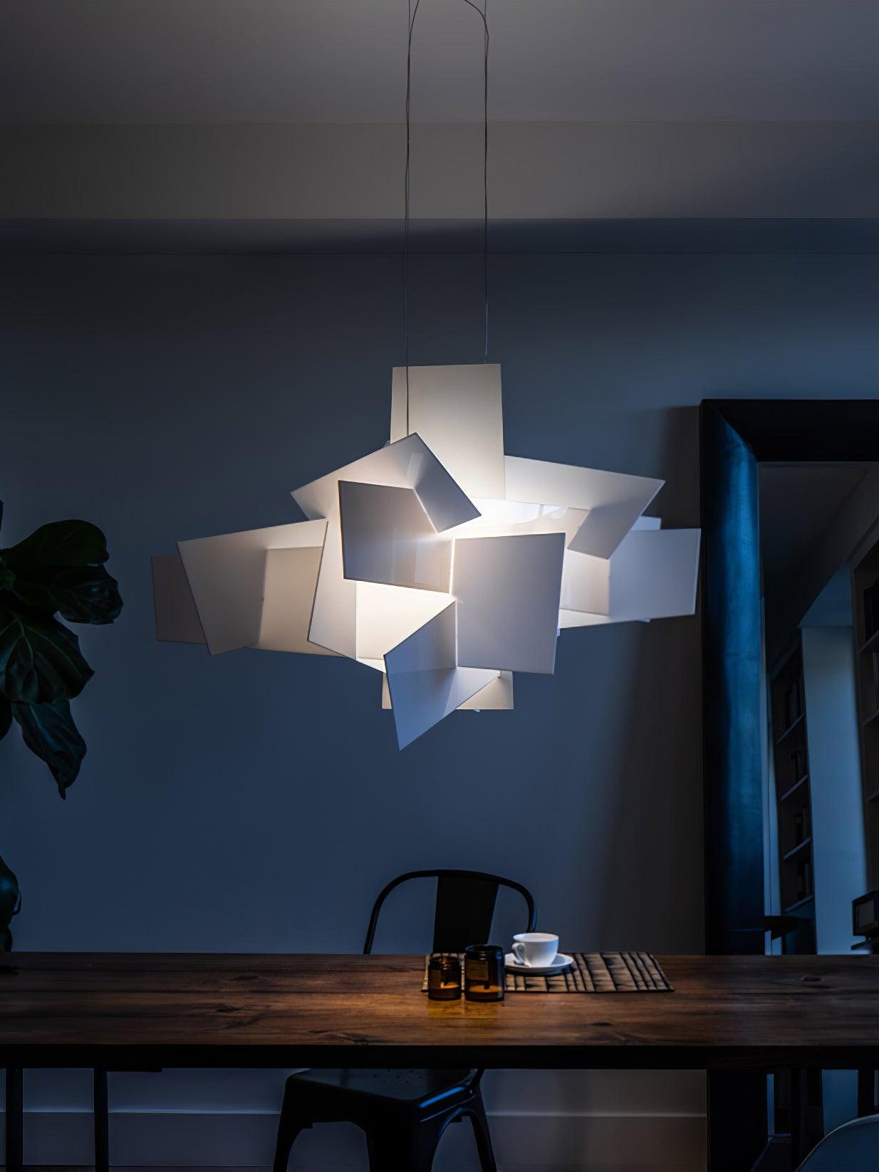 Modern Big Bang Pendant Light Fixture - Industrial Style Ceiling Hanging Lamp for Dining Room, Kitchen Island & Living Room Decor