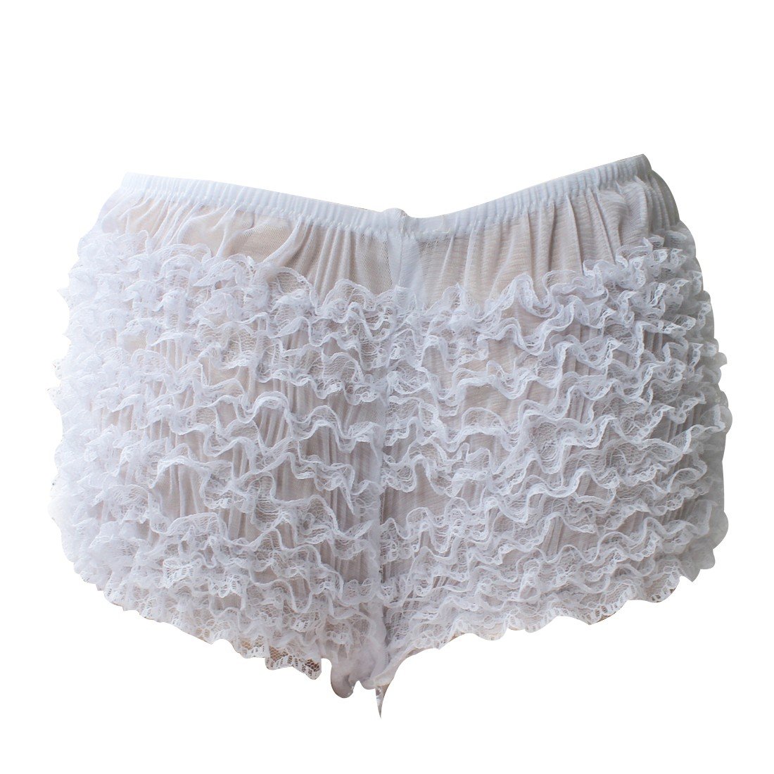Sexy Lace Ruffle Bloomers Panties for Women - Comfortable Tanga Underwear & Booty Shorts - Perfect for Sleepwear, Lingerie & Special Occasions